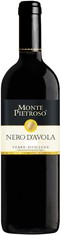 Вино сортовое ординарное Монте Пьетрозо Неро д'Авола Сицилия сухое красное 0,75л 13,5% (Италия)